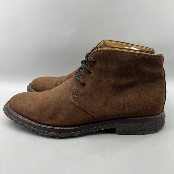 Faconnable Austin Chukka Boots Men Size 10 Brown Suede Lined Ankle Comfort Shoes main image 9